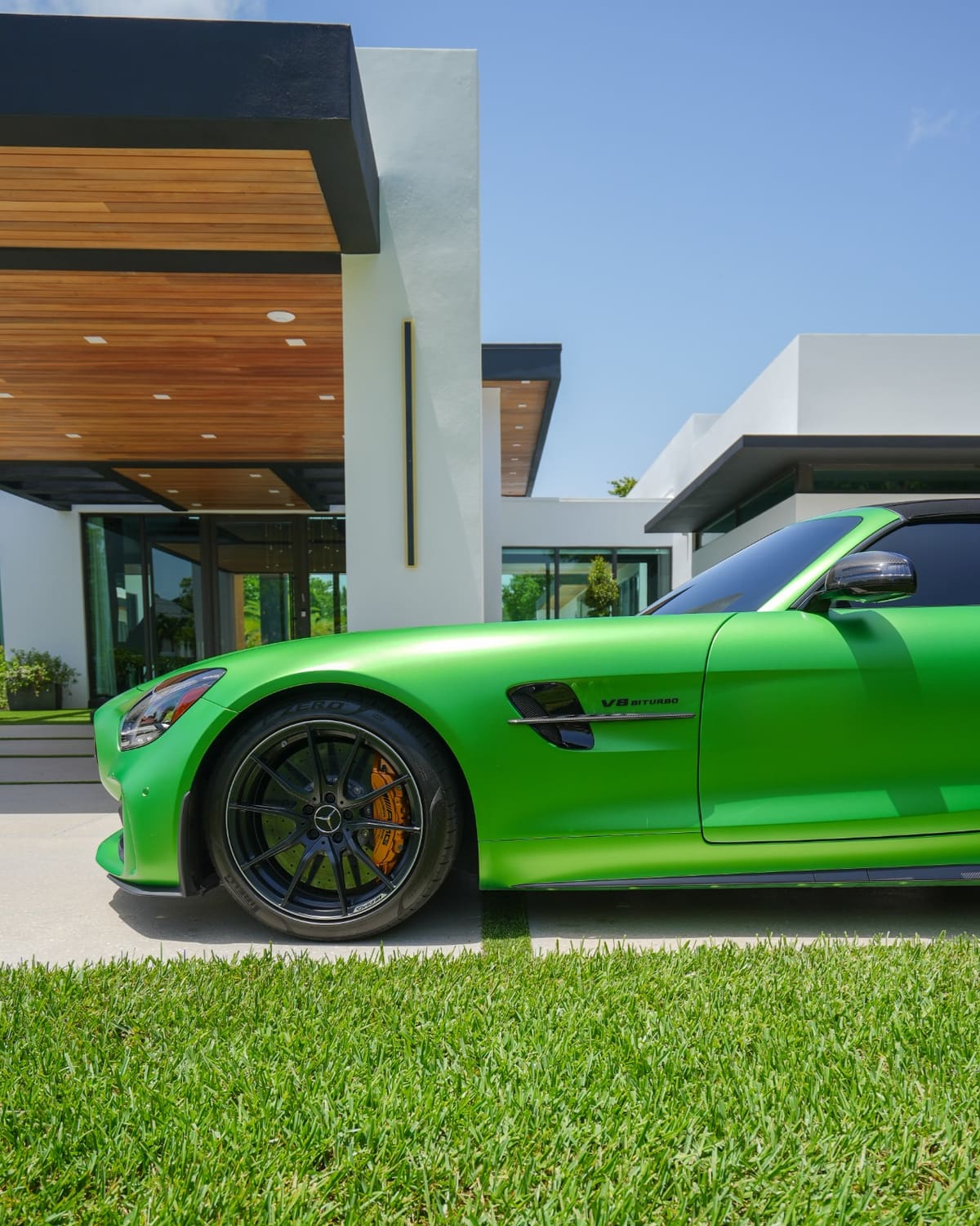 Mercedes-AMG GT R with a ceramic coated gloss finish in Miami